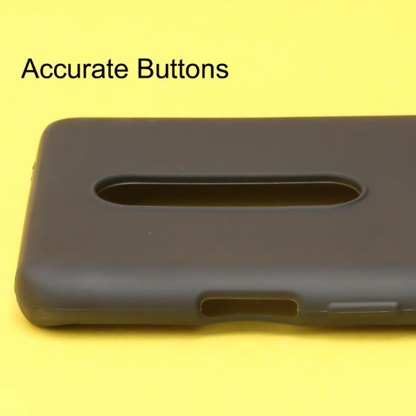 Black Silicone Case for Oneplus 8 - The Hatke