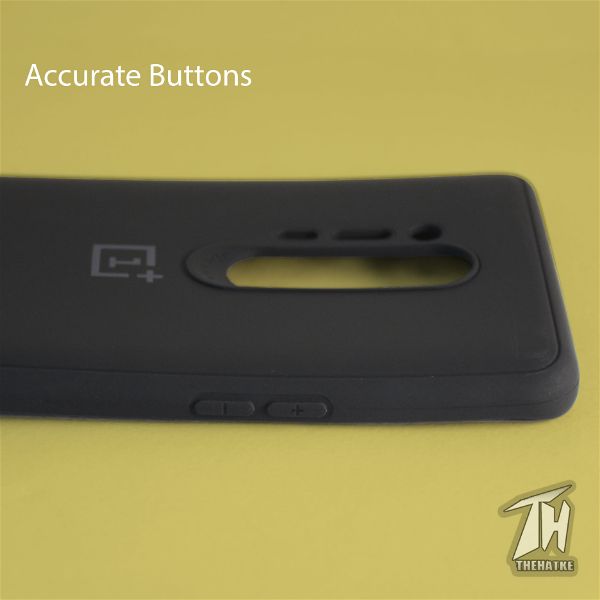 Black Silicone Case for Oneplus 8 pro - The Hatke