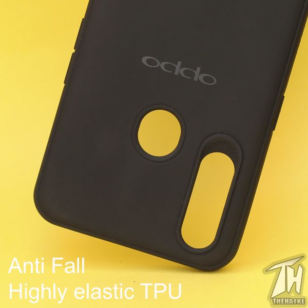 Black Silicone Case for Oppo A31 - The Hatke