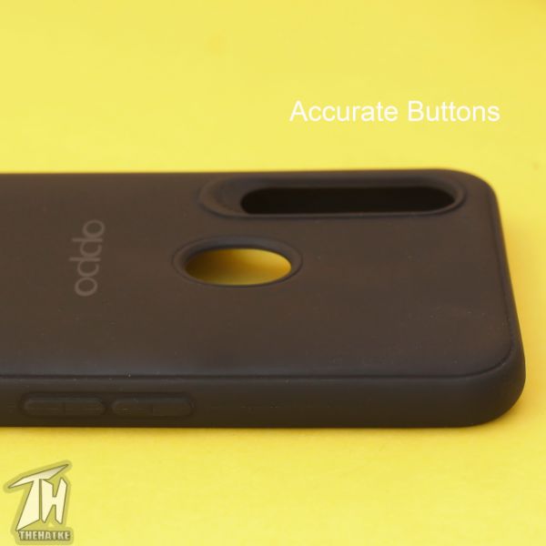 Black Silicone Case for Oppo A31 - The Hatke
