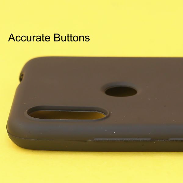 Black Silicone Case for Xiaomi Redmi Note 7 pro - The Hatke