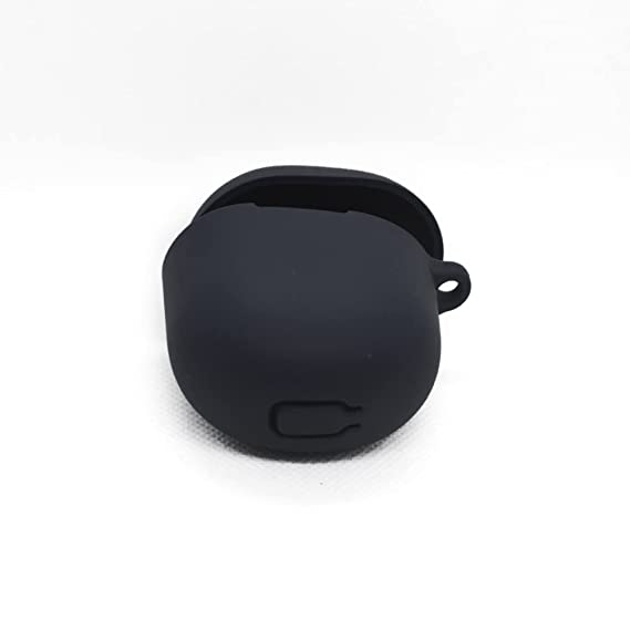 Black Silicone buds case for Boat 383 - The Hatke
