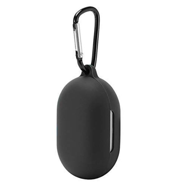 Black Silicone case for Oppo Enco W11 - The Hatke