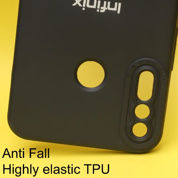 Black Spazy Silicone Case for Infinix Hot 8 - The Hatke