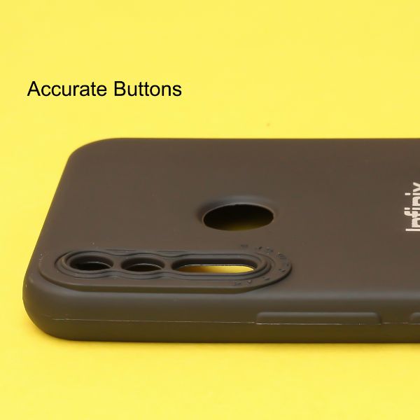 Black Spazy Silicone Case for Infinix Hot 8 - The Hatke