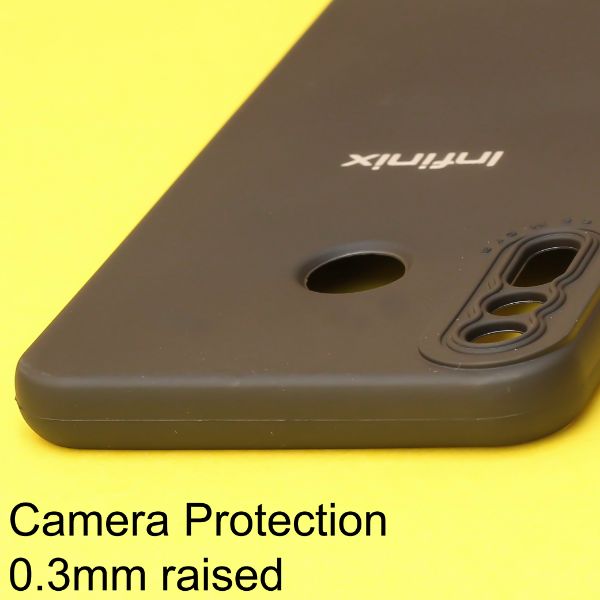 Black Spazy Silicone Case for Infinix Hot 8 - The Hatke