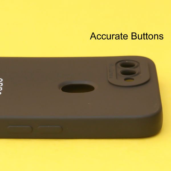 Black Spazy Silicone Case for Oppo A5s - The Hatke