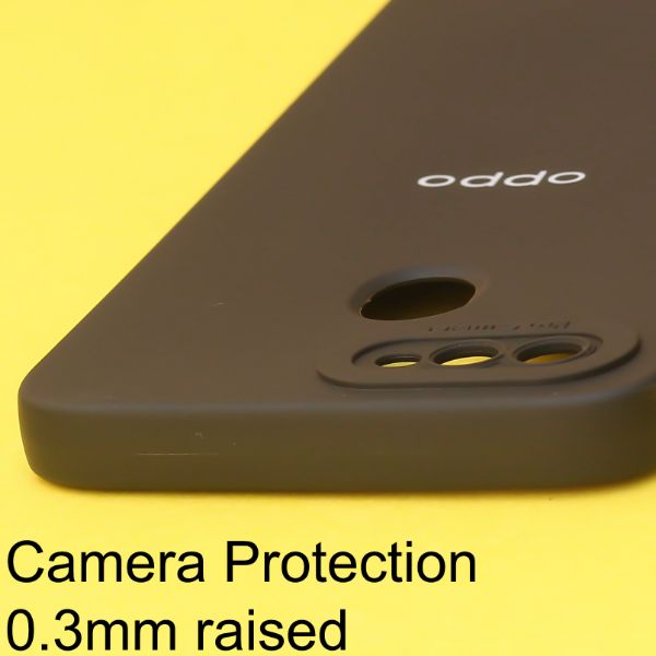 Black Spazy Silicone Case for Oppo A5s - The Hatke