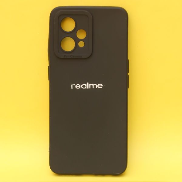 Black Spazy Silicone Case for Realme 9 pro - The Hatke