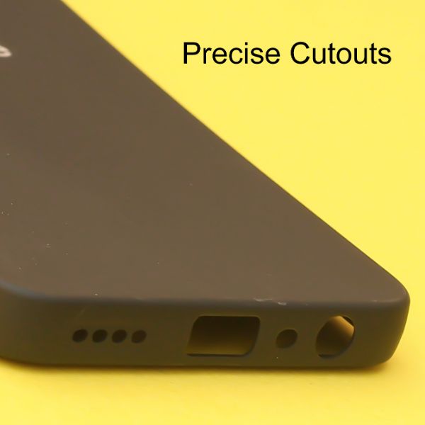 Black Spazy Silicone Case for Realme 9 pro - The Hatke