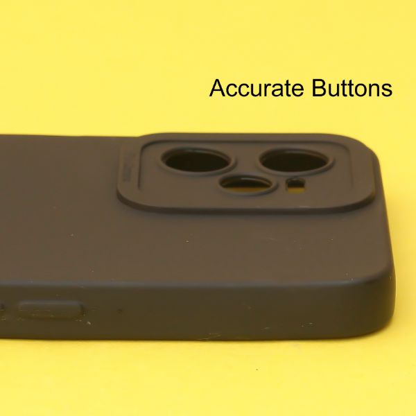 Black Spazy Silicone Case for Realme C35 - The Hatke