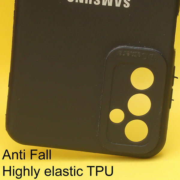 Black Spazy Silicone Case for Samsung F23 - The Hatke