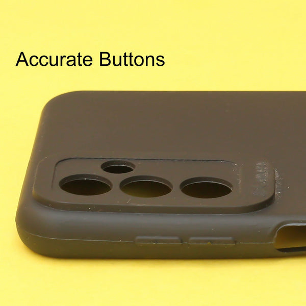 Black Spazy Silicone Case for Samsung F23 - The Hatke