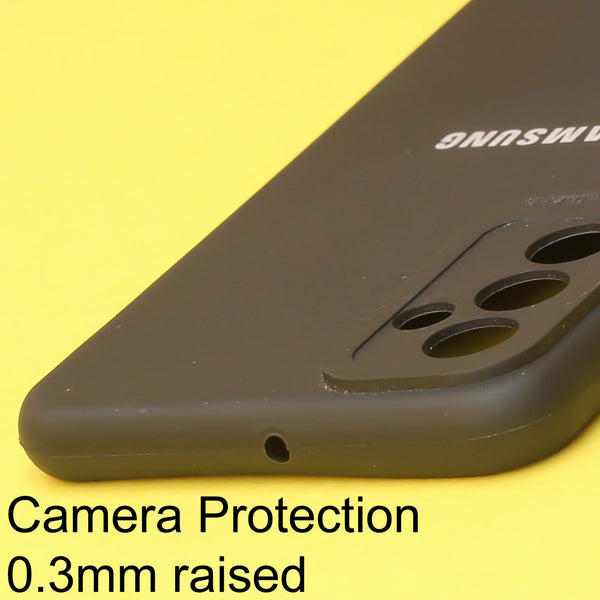 Black Spazy Silicone Case for Samsung F23 - The Hatke