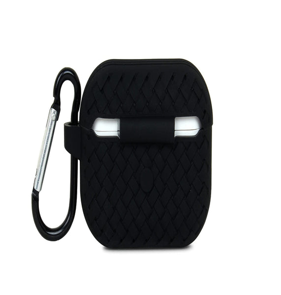 Black Stylish Silicone Case For Apple Airpods 1/2 - The Hatke