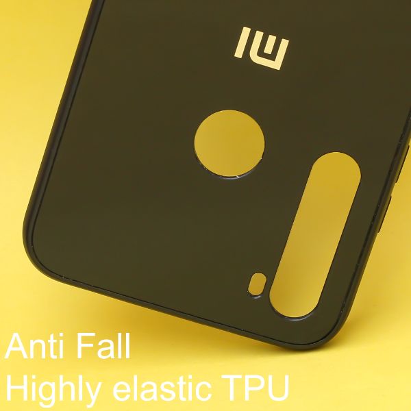 Black mirror Silicone case for Redmi note 8 - The Hatke