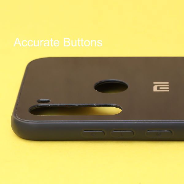 Black mirror Silicone case for Redmi note 8 - The Hatke