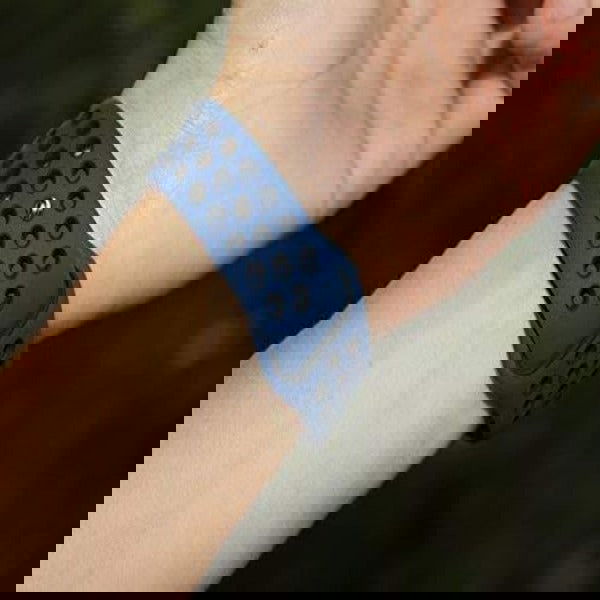 Blue Black Dotted Silicone Strap For Apple Iwatch (42mm/44mm) - The Hatke