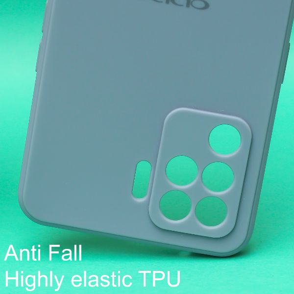 Blue Candy Silicone Case for Oppo F19 Pro - The Hatke