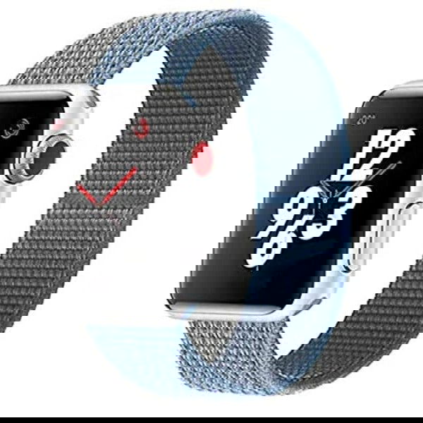 Blue Nylon Strap For Apple Iwatch (42mm/44mm) - The Hatke