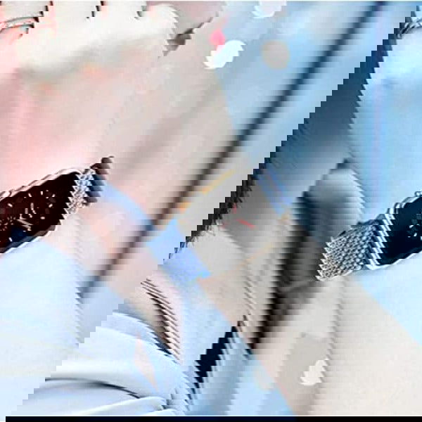 Blue Nylon Strap For Apple Iwatch (42mm/44mm) - The Hatke