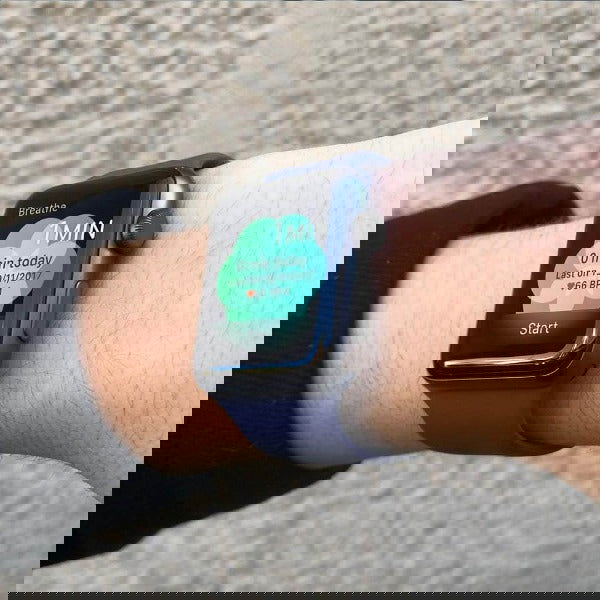 Blue Plain Silicone Strap For Apple Iwatch (38mm/40mm) - The Hatke