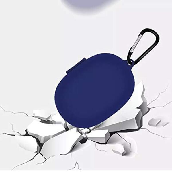 Blue Silicone buds case for Realme Q - The Hatke