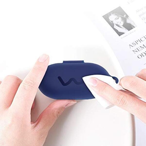 Blue Silicone case for Oppo Enco W11 - The Hatke