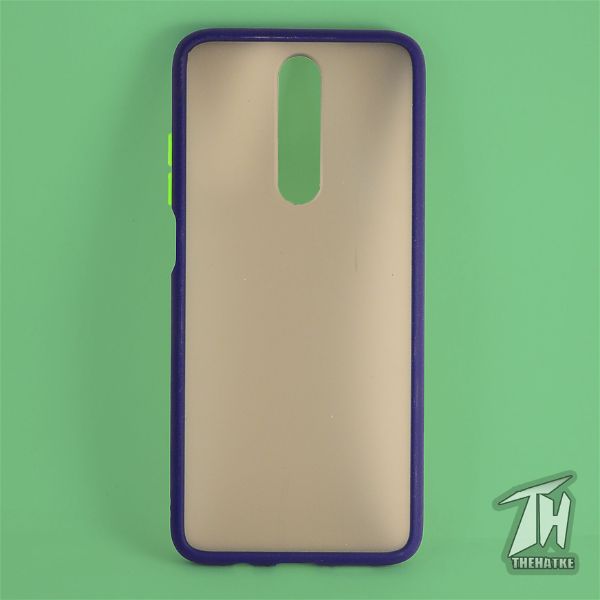 Blue Smoke Silicone case for Poco X2 - The Hatke