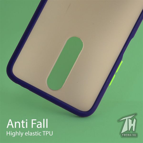 Blue Smoke Silicone case for Poco X2 - The Hatke