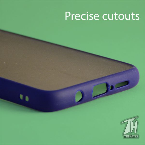 Blue Smoke Silicone case for Poco X2 - The Hatke