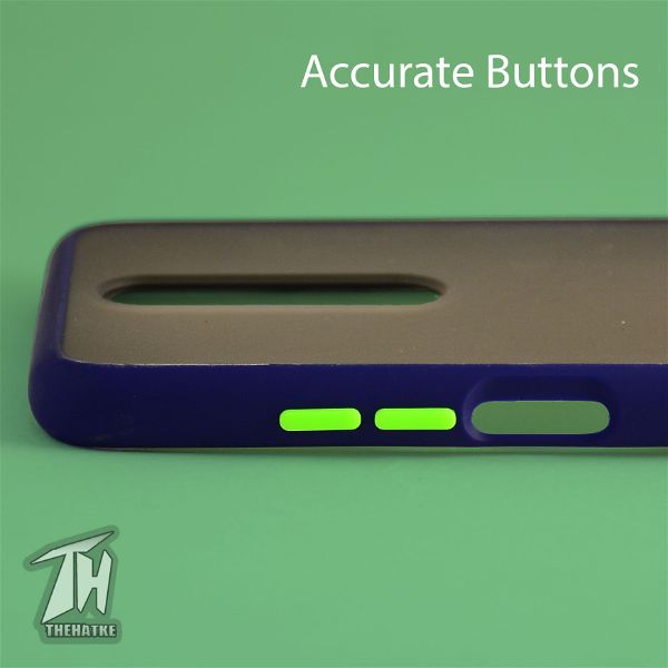 Blue Smoke Silicone case for Poco X2 - The Hatke