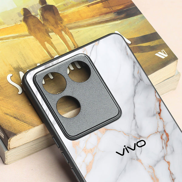 Copper Luxe Marble metal back case for Vivo T2 Pro