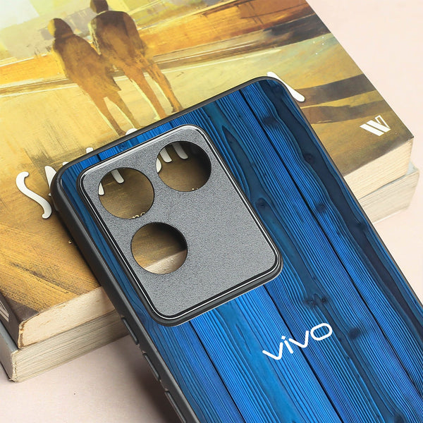 Indigo Planks metal back case for Vivo T2 Pro