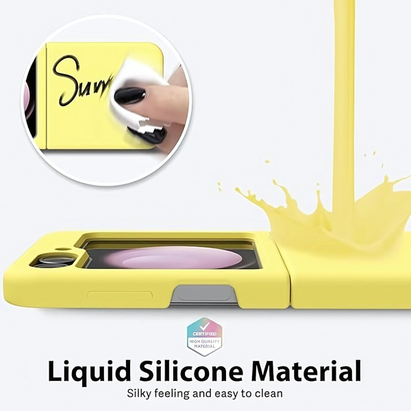 Yellow Original Silicone case for Samsung Galaxy Z FLIP 6