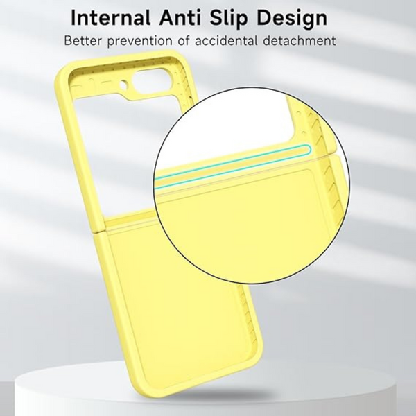Yellow Original Silicone case for Samsung Galaxy Z FLIP 6