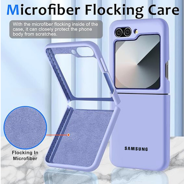 Purple Original Silicone case for Samsung Galaxy Z FLIP 6