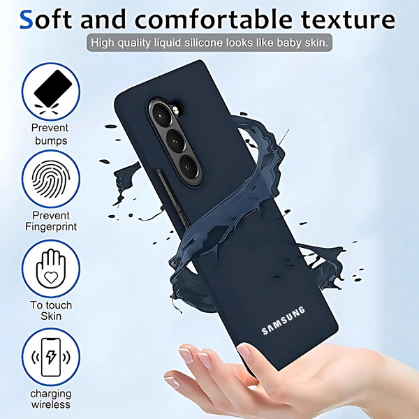 Dark Blue Original Silicone case for Samsung Z Fold 6 5G