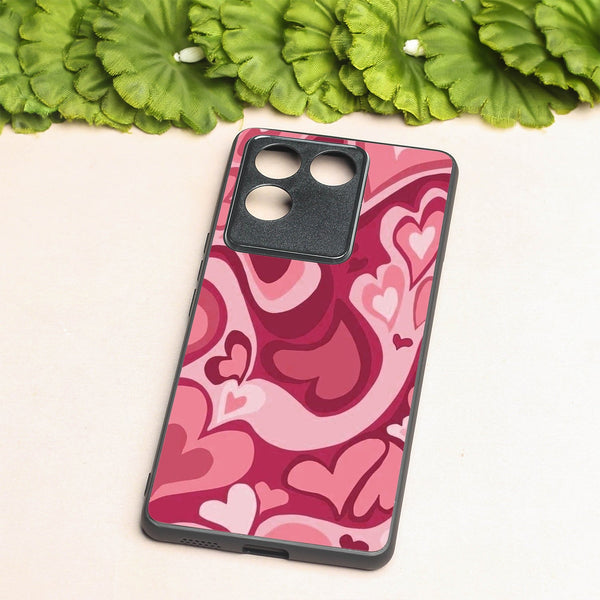 Valentine Wave metal back case for Vivo T2 Pro