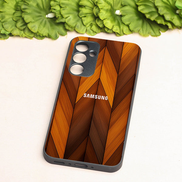 V-Wood Luxe metal back case for Samsung A35