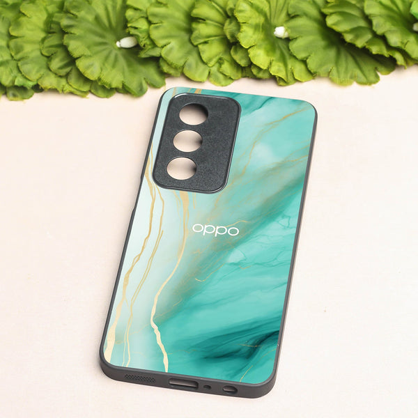 Green Luxe Marble metal back case for Oppo K12X