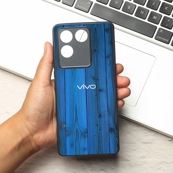 Indigo Planks metal back case for Vivo T2 Pro