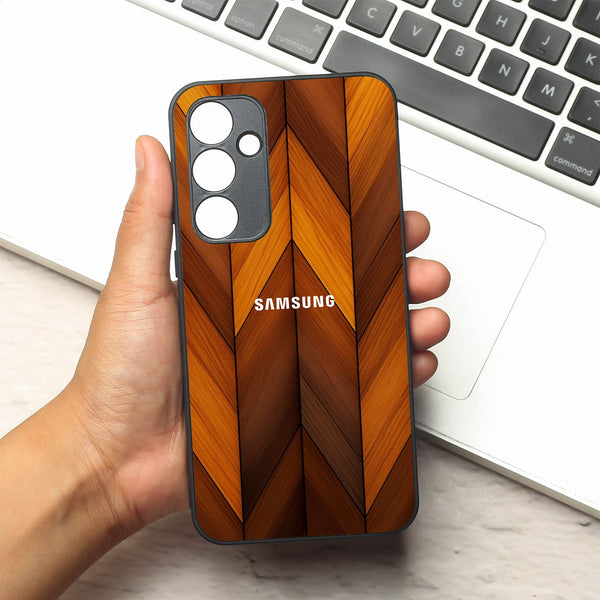 V-Wood Luxe metal back case for Samsung A35