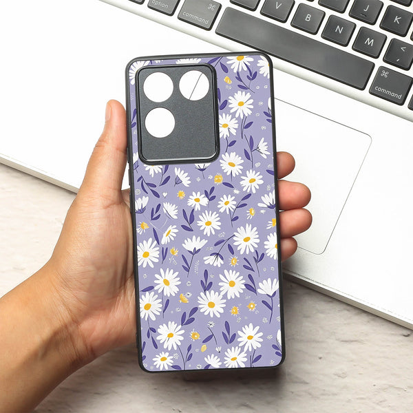 Lavender Daisies metal back case for Vivo T2 Pro