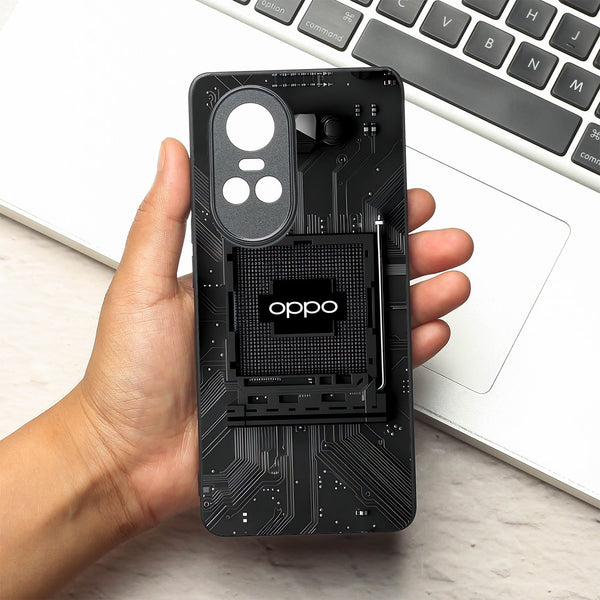 Microchip metal back case for Oppo Reno 10 Pro