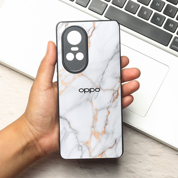 Copper Luxe Marble metal back case for Oppo Reno 10 Pro