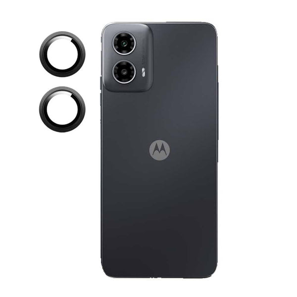 Black Metallic camera ring lens guard for Motorola G34