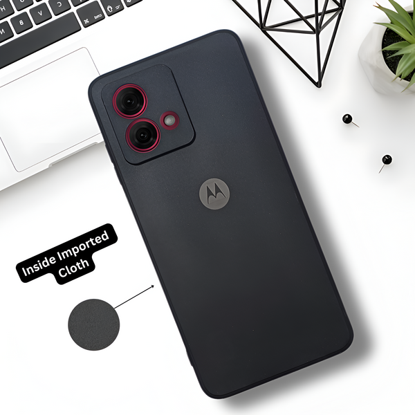 Black Candy silicone Case for Motorola G84