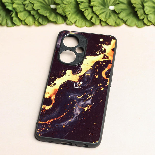 Black Gold Blaze metal back case for OnePlus Nord CE 3 Lite