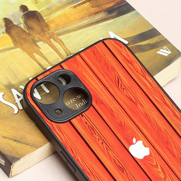 WoodCraft Touch metal back case for Apple Iphone 13